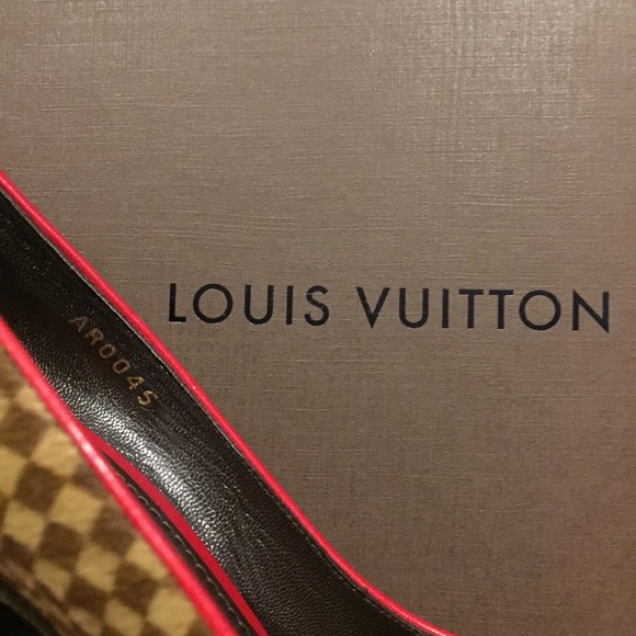 Louis Vuitton Pointy Toe Heel- Brown / Tan / Red - Picture 8 of 8